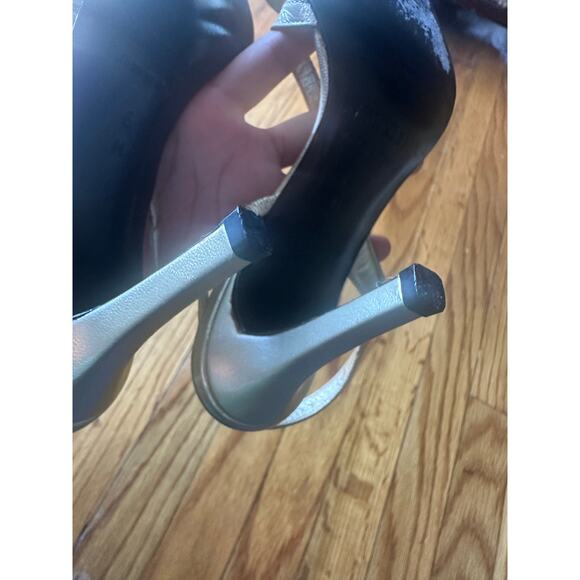 Anne Klein Gold Slingback Heels | Low Heel Dress Shoes | Women’s - Picture 7 of 9